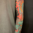 TODAY’S WORK: JAPANESE DRAGON SLEEVE BY KANAE